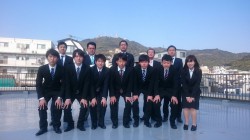 入社式写真