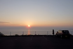 夕日