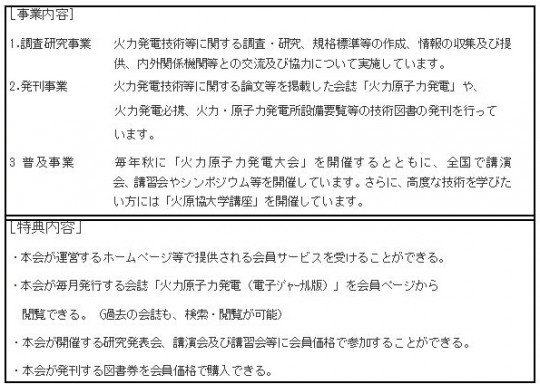 事業内容と特典内容